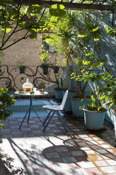 MELIK - Powder coated steel table with HPL top by BABEL D - view 3